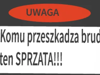 Tabliczka Ostrzegająca Ironia