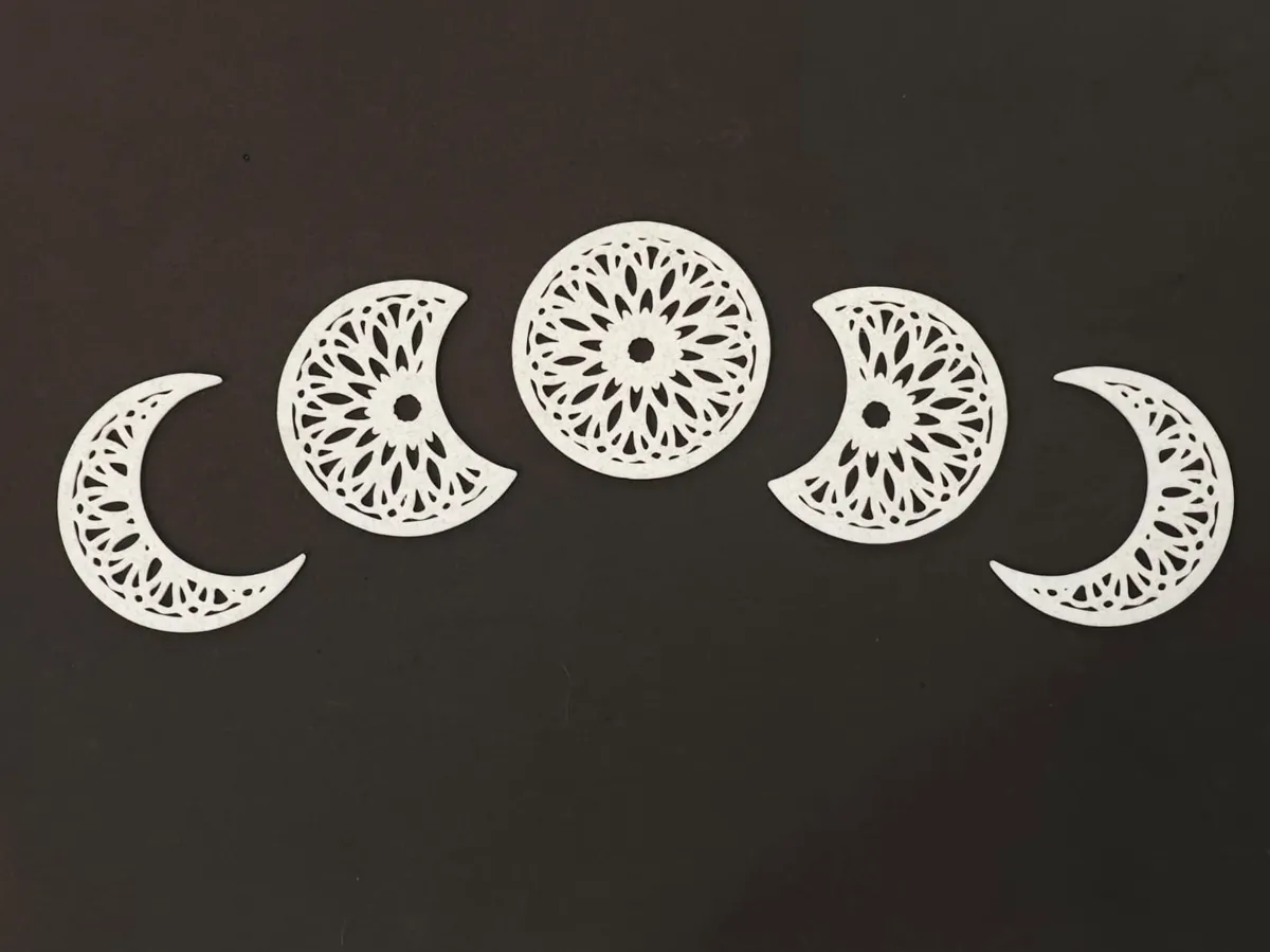 Décoration murale mandala phases de la lune