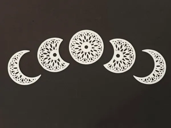 Décoration murale mandala phases de la lune