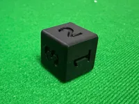 D6, sides: 1 1 1 2 2 3, 100% infill