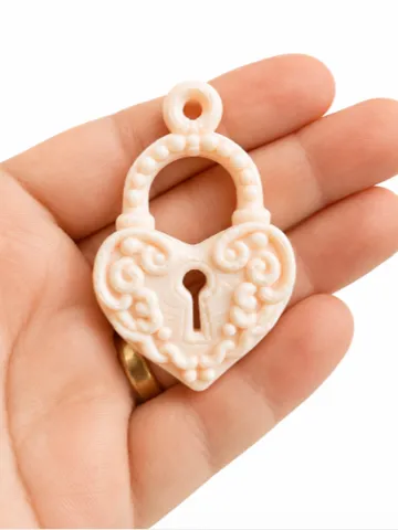 Llavero: Victorian Heart Lock Charm – Multi-Use — vista de referencia 2