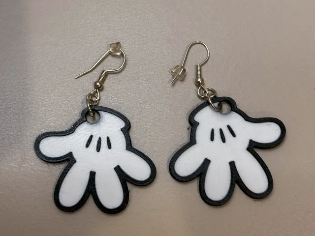 Mickey Hand Earrings