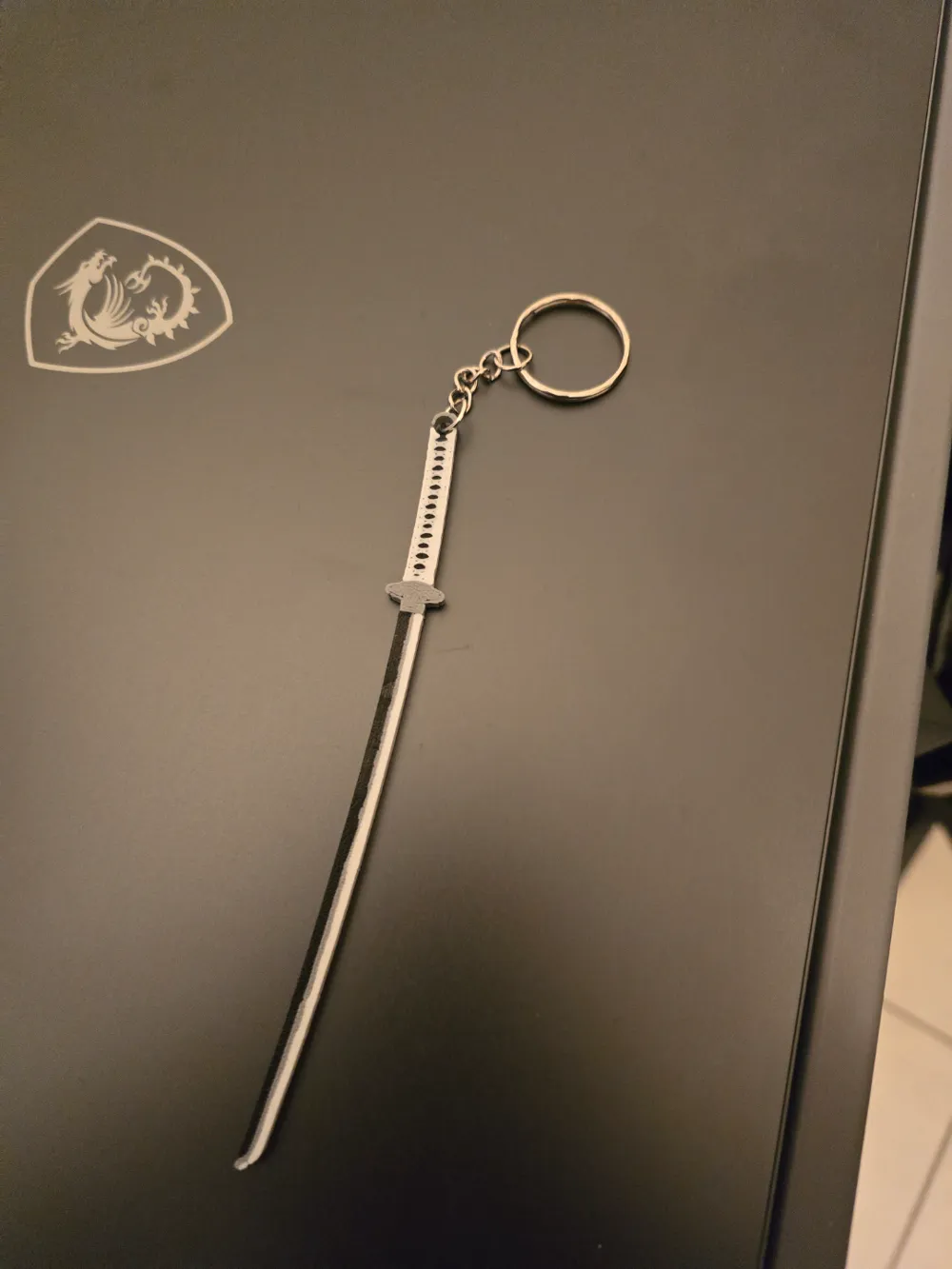 Portachiavi Katana Mini Tagliacarte - Spada Pirata In Metallo 17cm | Accessorio Originale - Foto 4