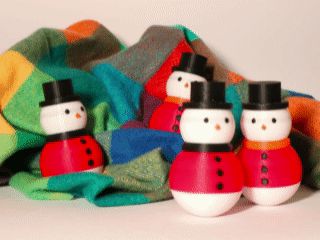 Snowman Toy Fidget (Roly-Poly)|Weeble Wooble