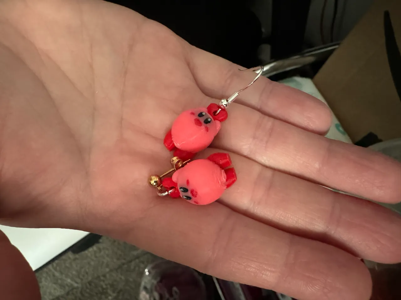 Kirby Heart Earrings view 3