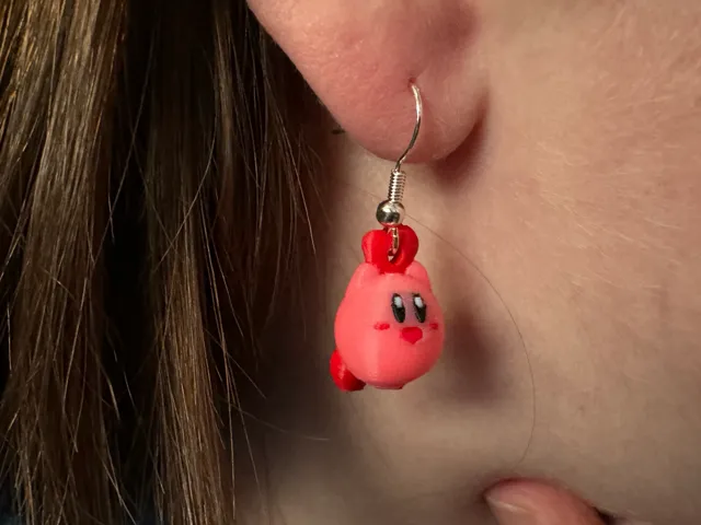 Kirby Heart Earrings