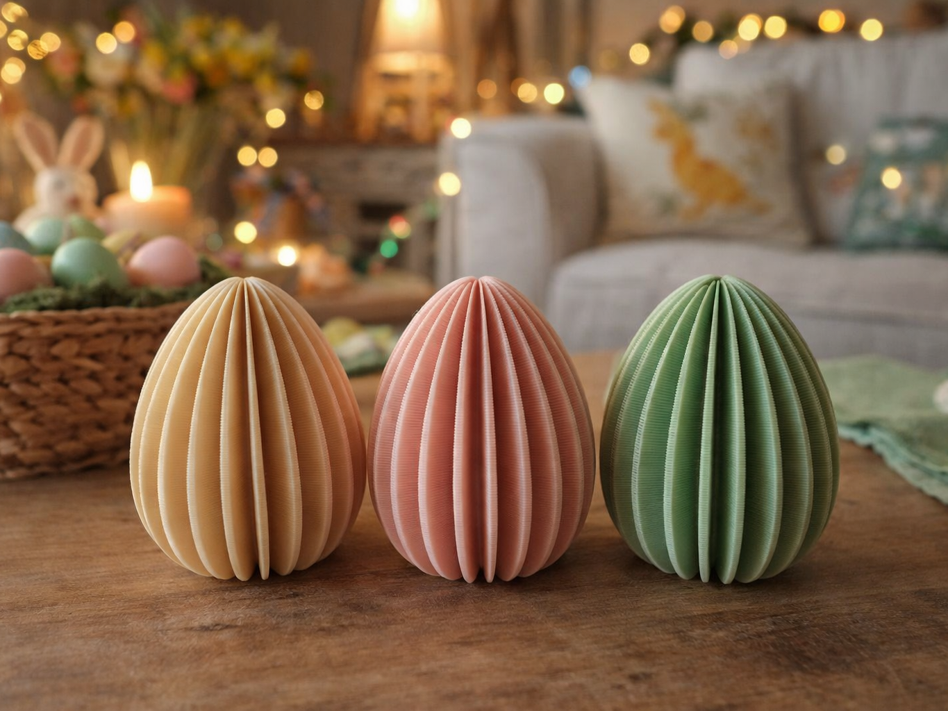 Easter Eggs ribbed