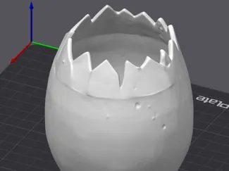 Eggshell planter Easter