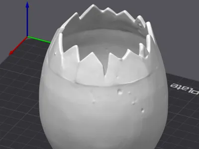 Eggshell planter Easter