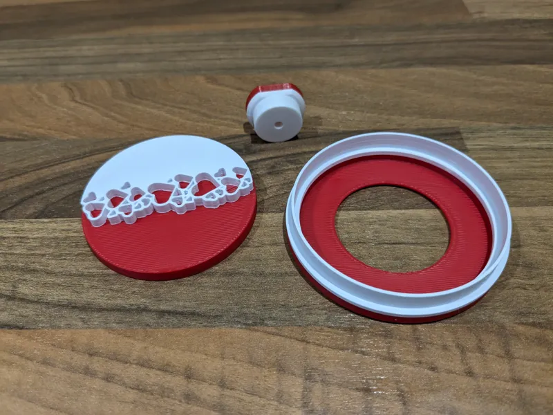 Valentines Heart Striped Cookie Cutter