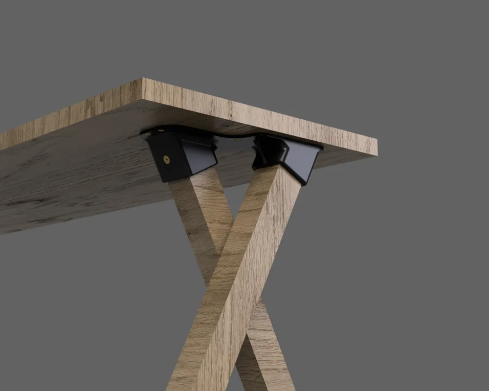 DIY Modern X-Frame Table Bracket - Free 3D Print Model - MakerWorld