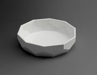 Low Poly Tray / Bowl