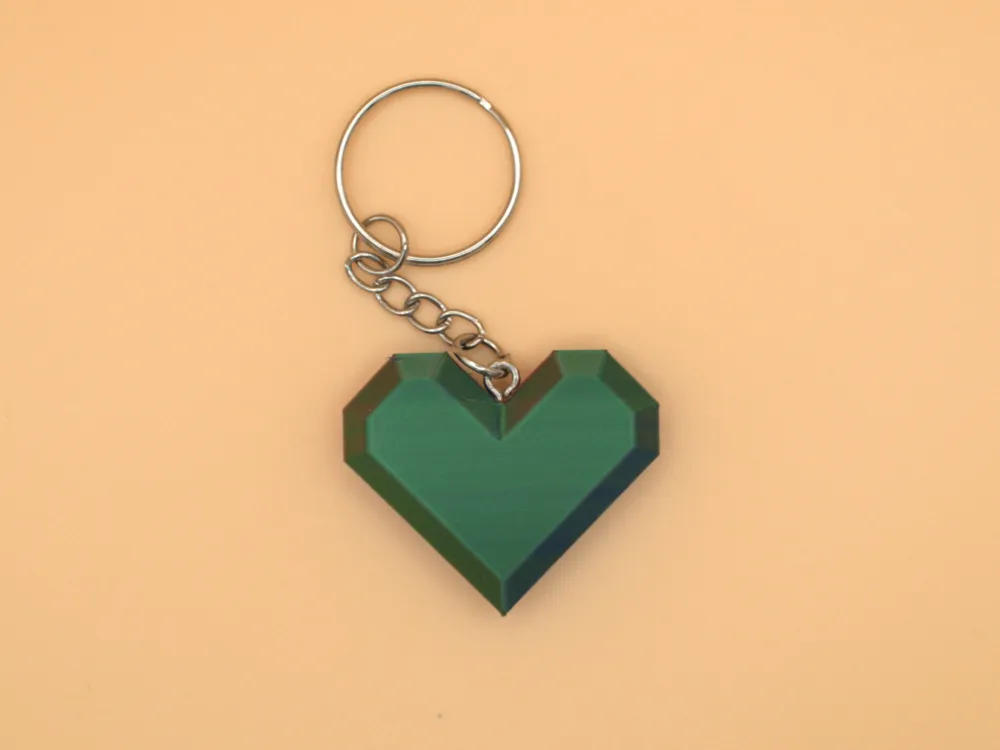 HeartShaped Key Fob with Screw Mount by marcelwinheim MakerWorld