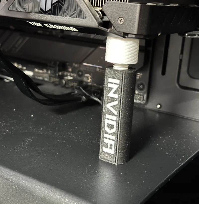 GPU Holder with Customisable label v1