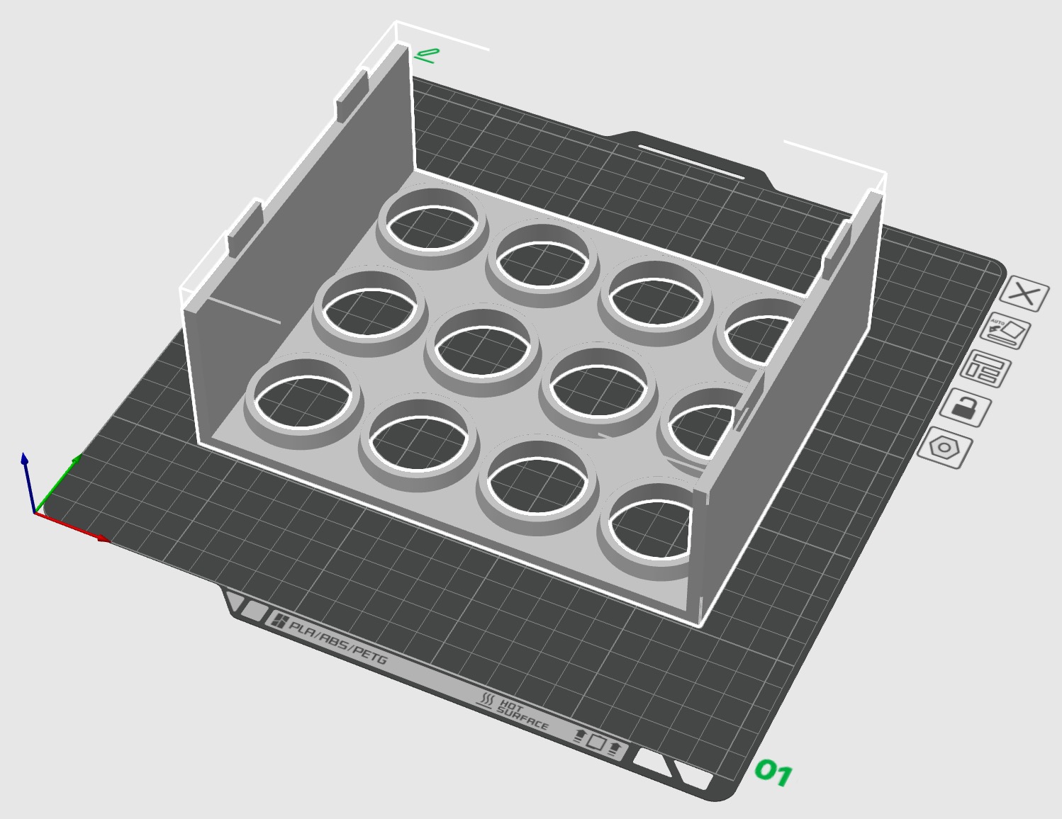 Miniatura 3 do modelo 3D 多层堆叠的冰箱用鸡蛋收纳盒