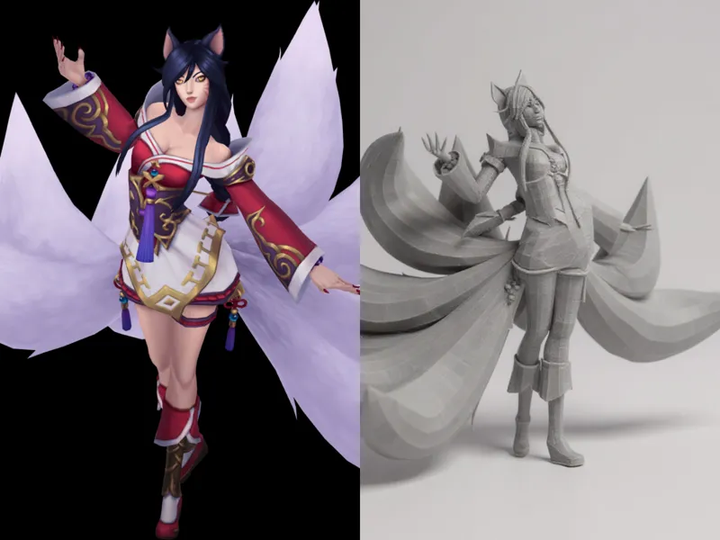 Ahri League of Legends 3D Model – Nine-Tailed Fox