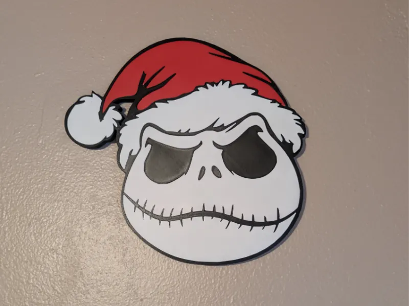 Santa Jack Skellington Wall Art NO AMS.