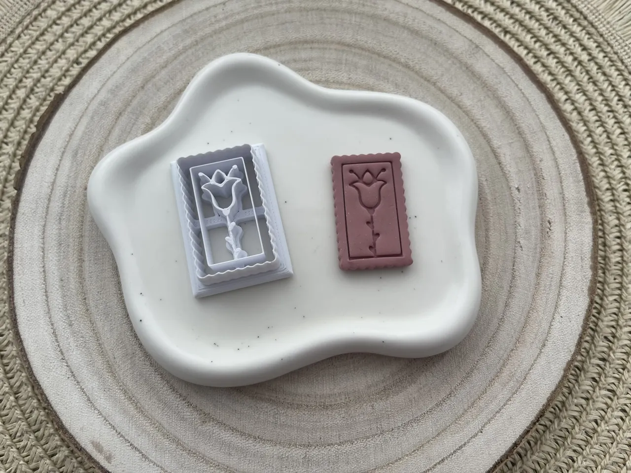 Flower Polymer Clay Earrings Cutter view 2
