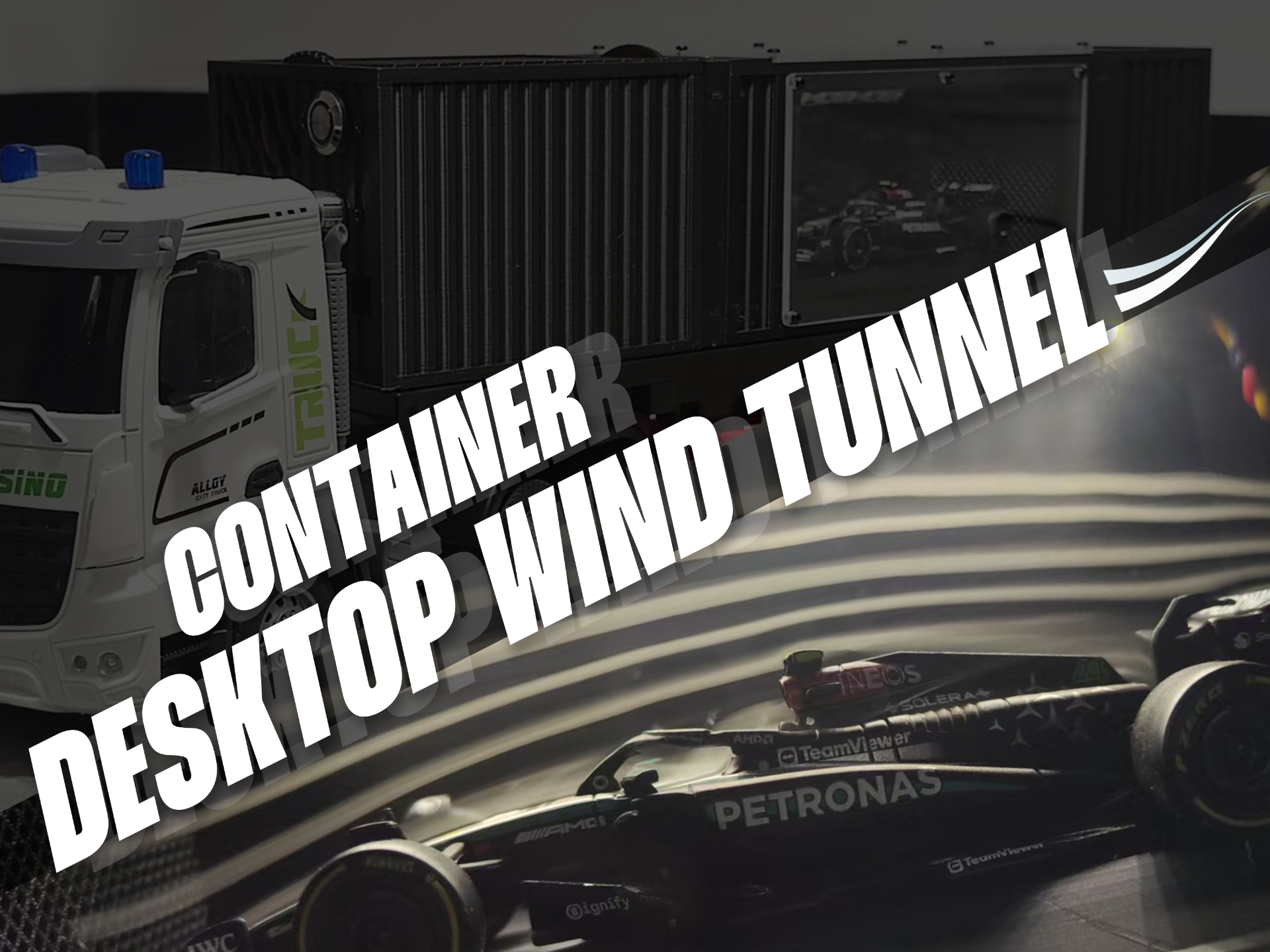 Container Desktop Wind Tunnel 集裝箱桌面風洞模型
