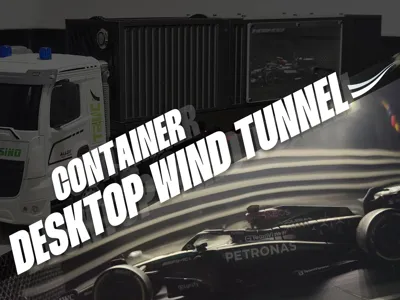 Container Desktop Wind Tunnel Model