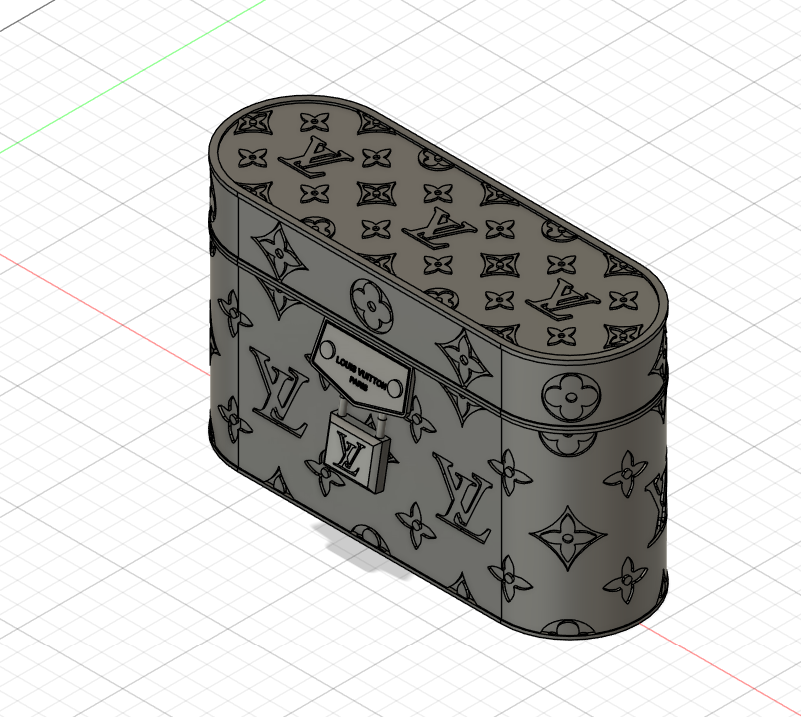 Miniatura 2 do modelo 3D 驴家LV化妆包盒
