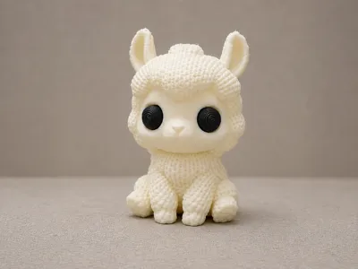 Cute Knitted Llama - Cute Animals