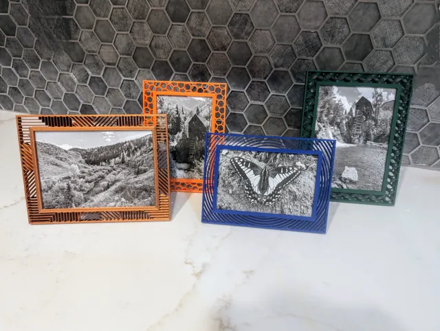 Infill Pattern Picture Frames