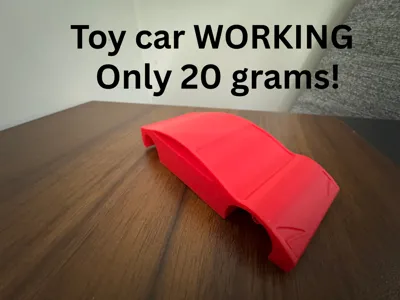 WORKING Toy Car - Tesla Roadster 20 GRAMS!