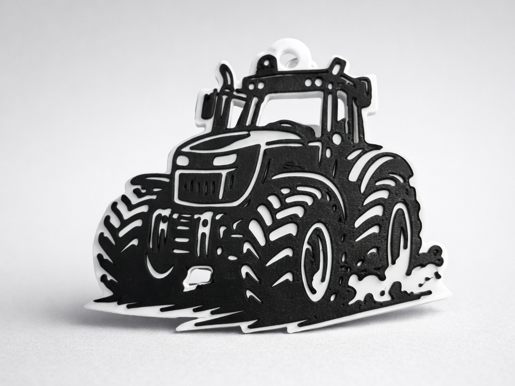 Tractor Keychain / Tractor Silhouette Keychain