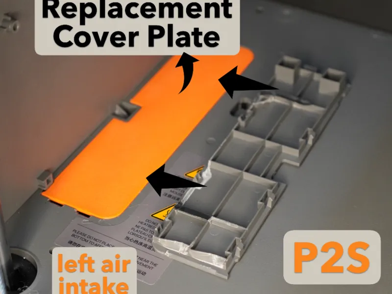 P2S Replacement Cover Plate Left Air Intake