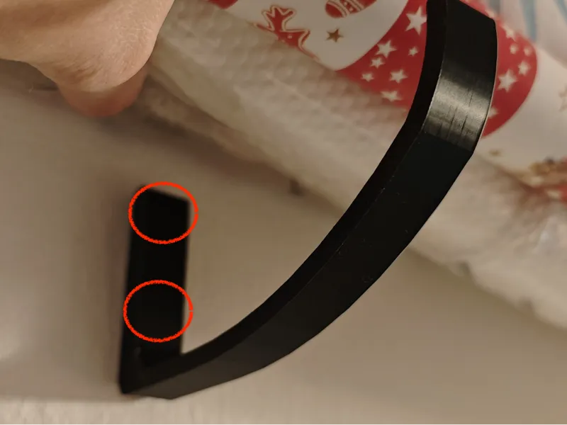 Wrapping paper holder (with mounting holes)