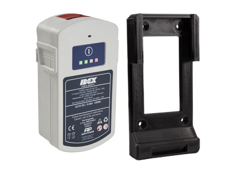Wall mount for Lukas E3 eDRAULIK battery