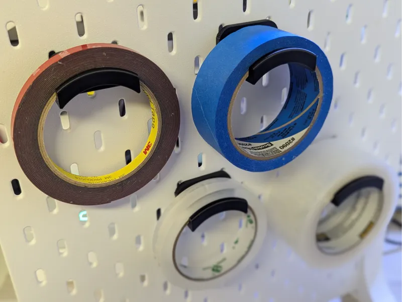 Ikea Skadis Tape Reel Holder (8 sizes)
