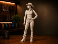 Figurine cowgirl debout — photo 1