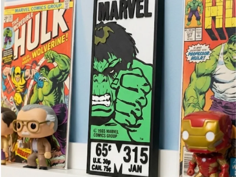 Hulk Marvel Corner Box - Decorazione a fumetto