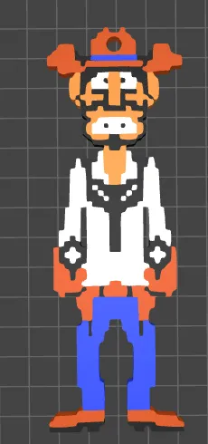 Wild Gunman Keychain Pack by Stivi MakerWorld: Download Free 3D Models