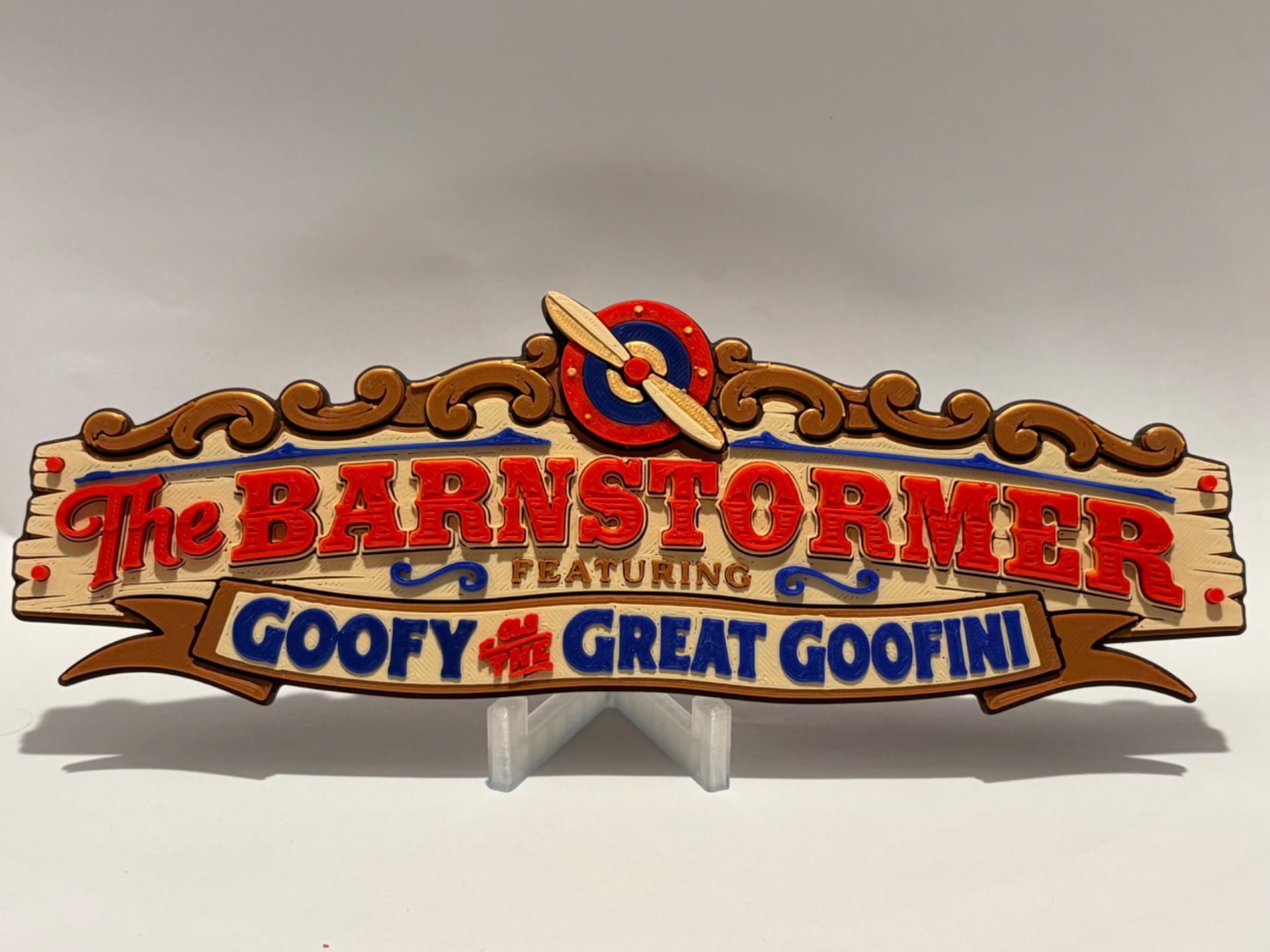 Goofy's Barnstormer Sign 3D model
