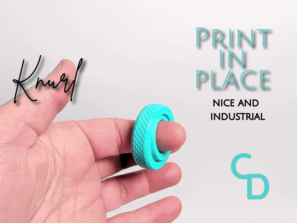 KNURL Fidget Ring - Print-in-Place Stress Relief