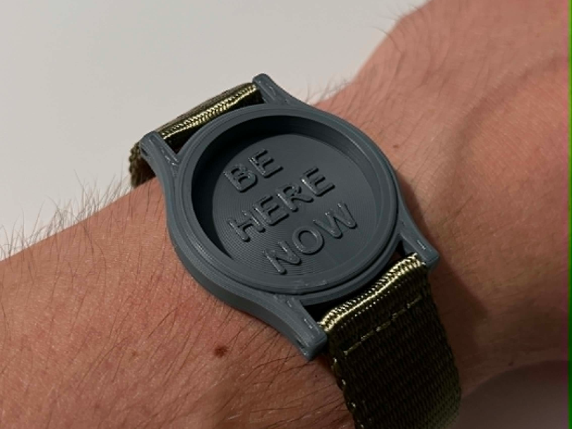 BE HERE NOW - Designer wristwatch - any 20mm strap