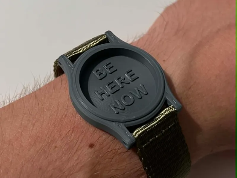 BE HERE NOW - Designer wristwatch - any 20mm strap