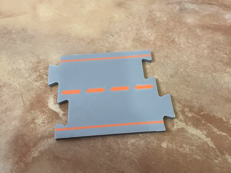 Track piece straight part