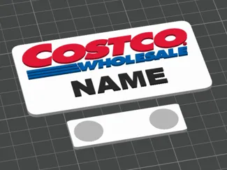 Costco Customizable Name Tag