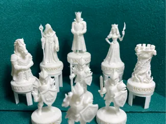 Wonderland Realms Chess Set ~ Realm of Spades