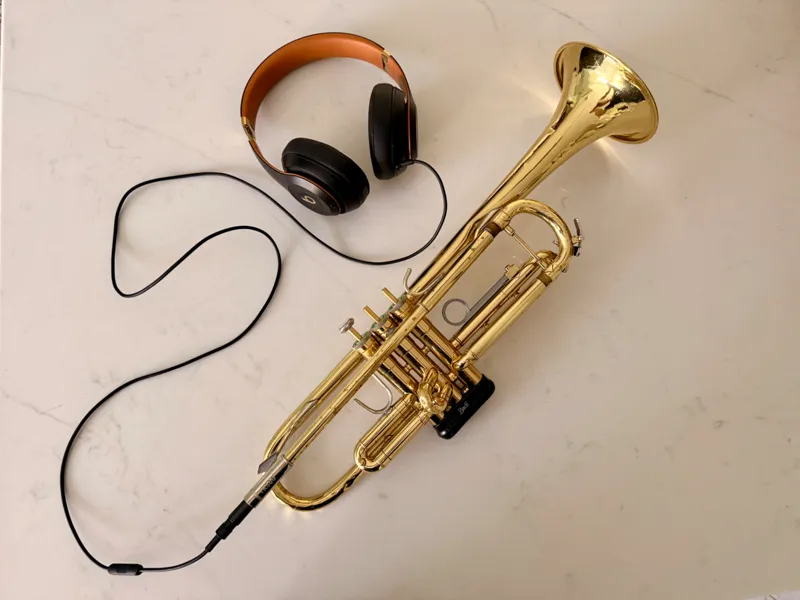 Trumpet to 1/4 TRS Instrument Cable Adapter