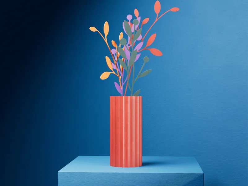 Colourful Papercut Flowers