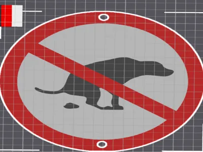 No Dog Pooping Sign
