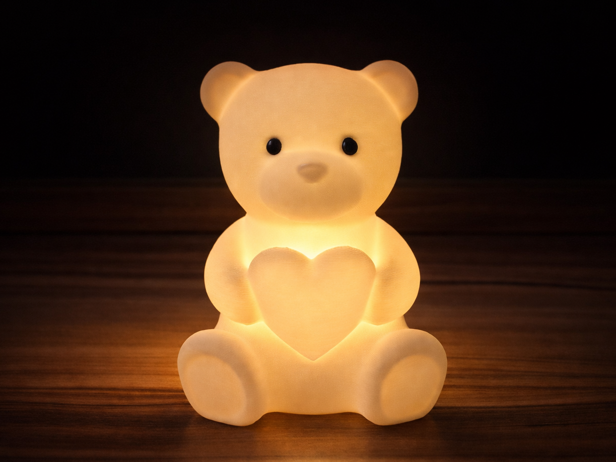 Teddy Heart Lamp – Tealight Holder