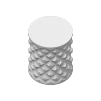 Vase spiralé plissé losange — photo 4