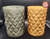 Vase spiralé plissé losange — photo 2