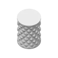 Vase spiralé plissé losange — photo 7